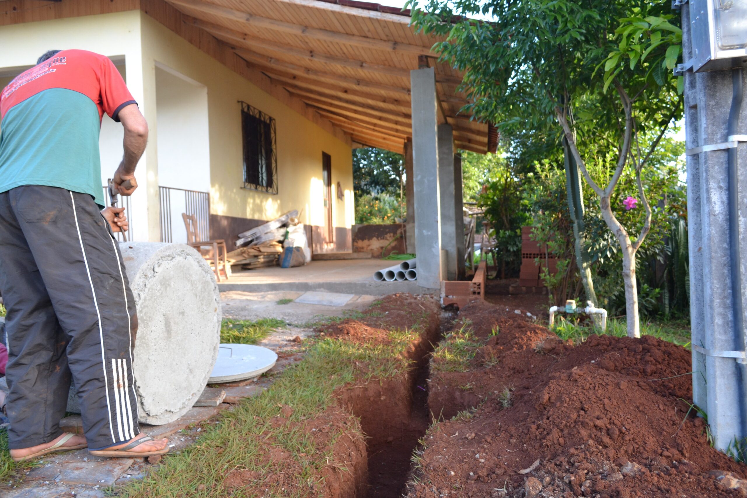 Leia mais sobre o artigo Iniciou ligação do esgotamento sanitário em residências