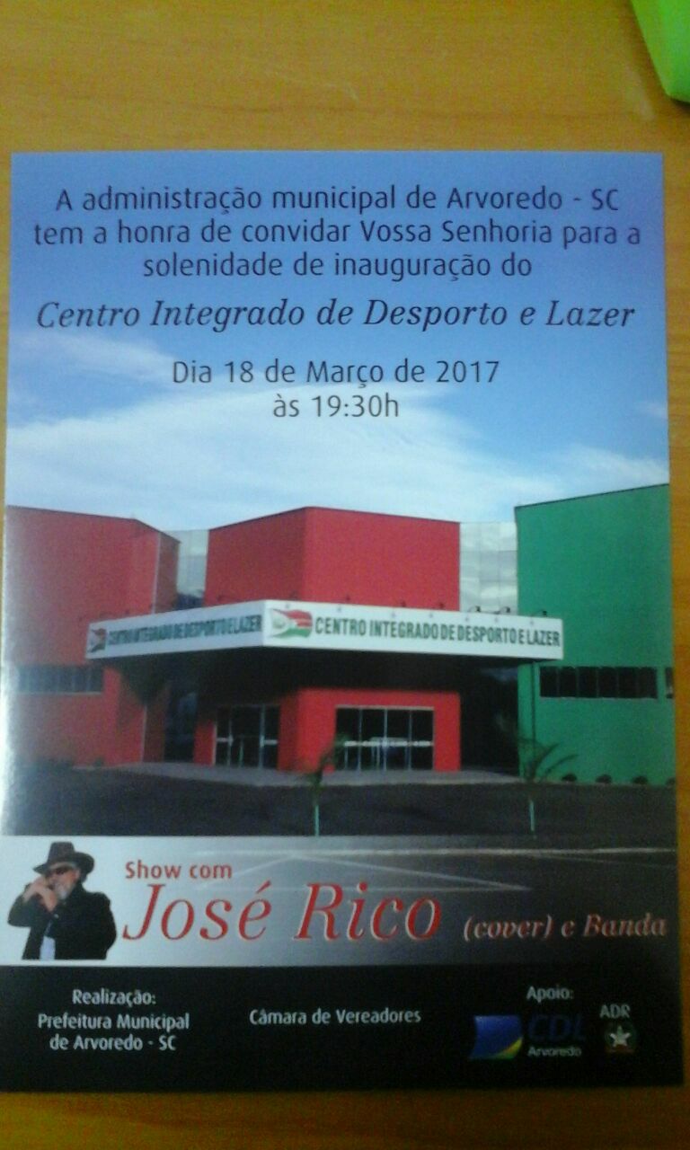 Leia mais sobre o artigo Inauguração do Centro Integrado de Desporto e Lazer