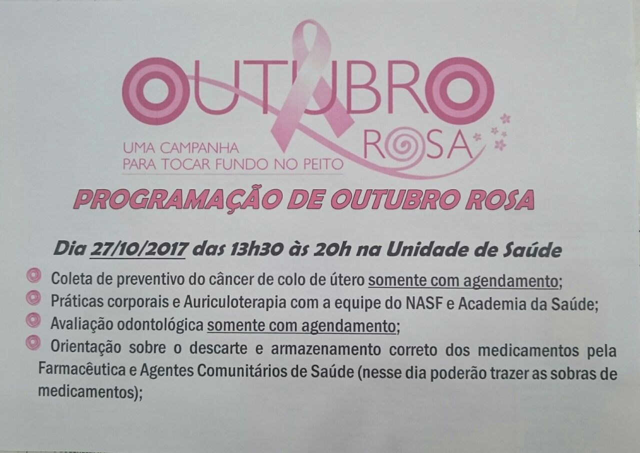 Leia mais sobre o artigo Governo Municipal mobiliza sulbrasilenses para Outubro Rosa e Novembro Azul