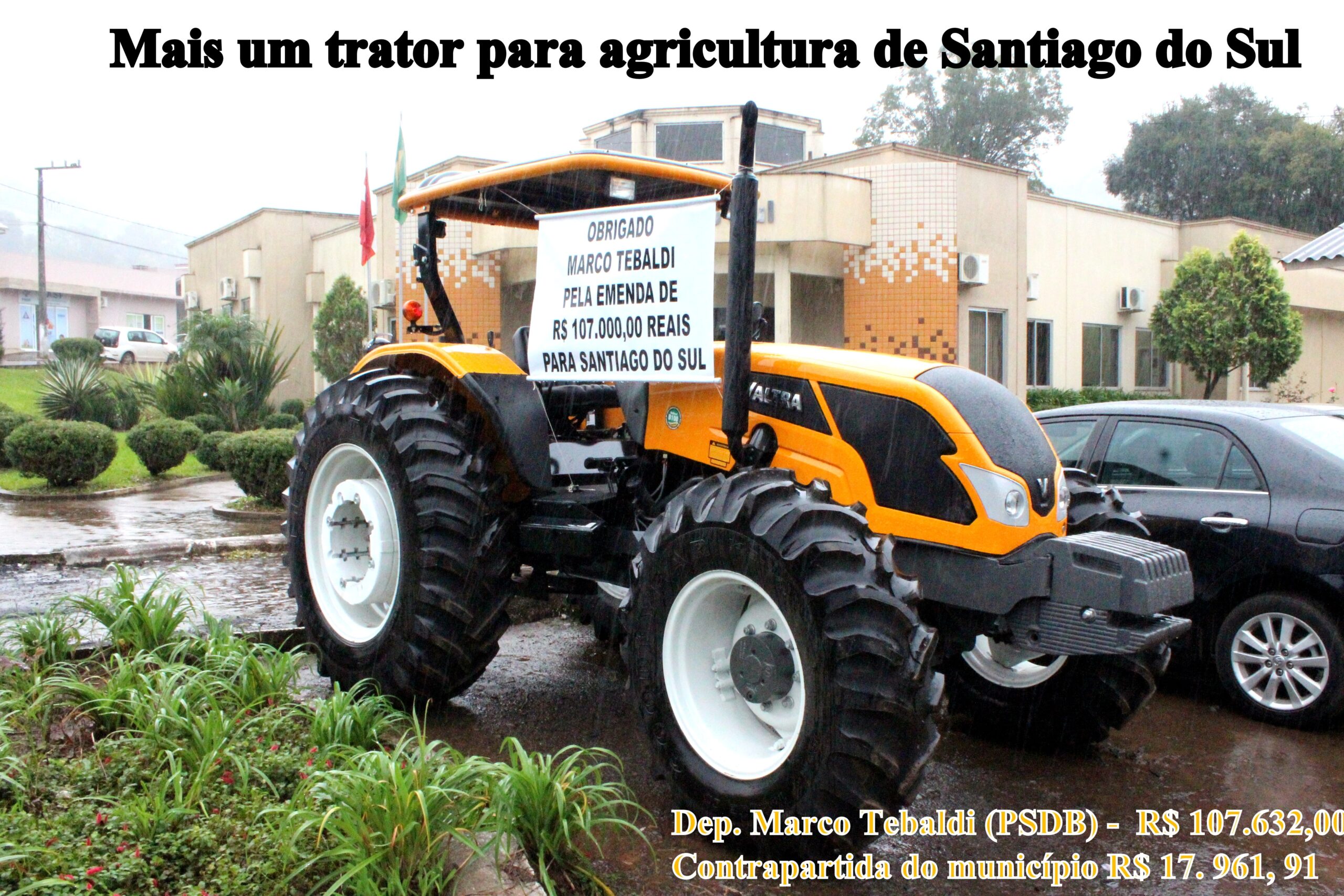 Leia mais sobre o artigo Novo Trator para agricultura de Santiago do Sul