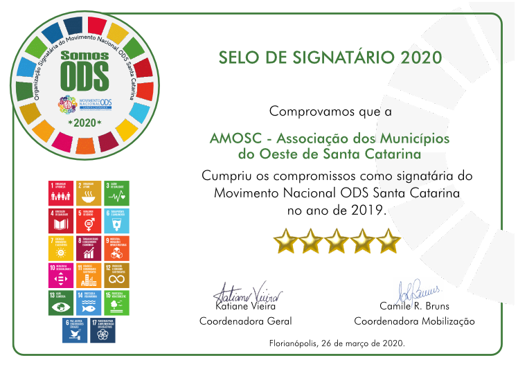 Leia mais sobre o artigo AMOSC conquista Selo de Signatário 2020 ODS